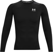 Men's Ua Hg Armour Comp Ls Long-Sleeve Sports Top, Breathable Long-Sleeved Top for Men (Pack of 1) - Black