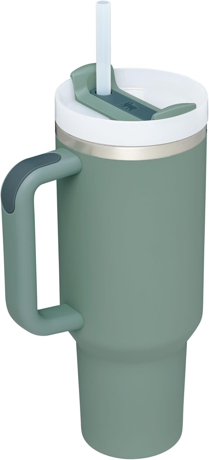 STANLEY The Quencher H2.0 FlowState Tumbler (Soft Matte) | 40 OZ Shale