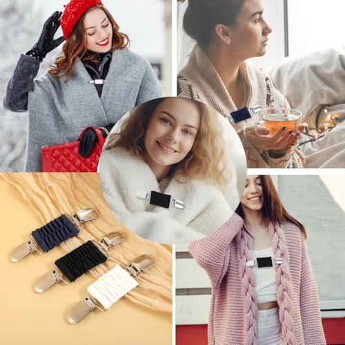3PCS Fashion Dress Shirt Cinch Clips, Retro Cardigan & Sweater Waist Cincher, Travel-friendly Decorative Brooch Clip Buckle for Women and Girls, Easy-to-use Clothes Tightening Accessory