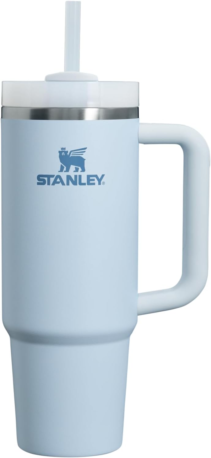 Stanley Quencher H2.0 Tumbler with Handle & Straw 40 oz | Twist On 3-Way Lid | Cupholder Compatible for Travel | Insulated Stainless Steel Cup | BPA-Free | Seafoam