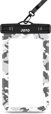 JOTO Universal Waterproof Phone Pouch Cellphone Dry Bag Case for iPhone 17 16 15 14 13 12 11 Pro Max Air Mini Plus Xs XR X 8 7 6S, Galaxy S23 S22 S21 Plus Note, Pixel up to 7" -Black - Standard Camogrey 1 Pack