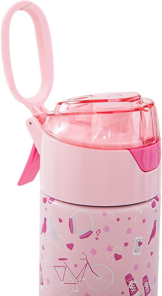 Insulated Stainless Steel Water Bottle w/Spray, Life 640ml - Pink