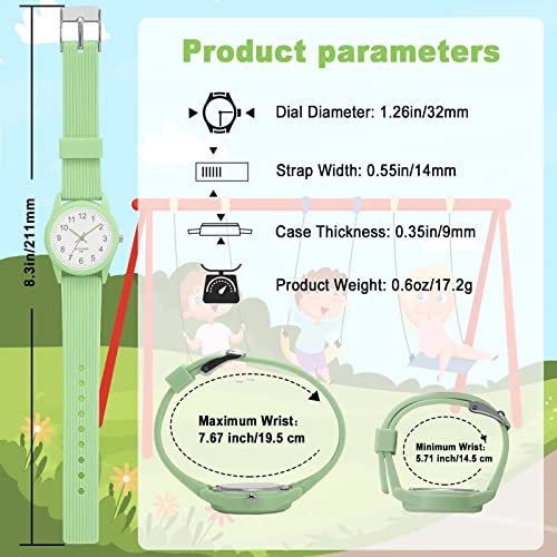 SYOSI Kids Analog Watches for Boys Girls 50M Waterproof Kids Watches Learning Time Children Watch Easy to Read Great Birthday Gifts for Ages 3-15 Kids