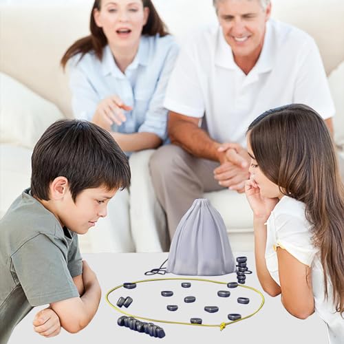 ORCHID M® Magnetic Board Games, Magnetic Chess Game with Sponge Groove/Rope, Portable Magnetic Battle Chess with Storage Bag, magnetic Game for Party, Gift for Kids