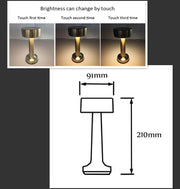 Modern Cordless Table Lamp Stylish LED Lighting with Rechargeable Battery, Touch Control, and Adjustable Brightness for Home, Office, and Outdoor Use