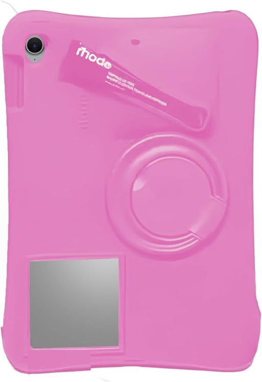 Silicone Case Compatible with iPad (A16) 11th Generation 11 Inch 2025/10th Gen 10.9 Inch 2022, Lip Balm Holder - Multi-Functional Case with Lip Balm Holder. (Dark Pink) - Pink