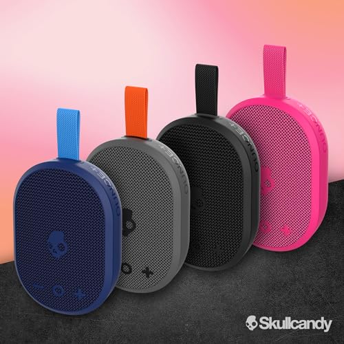 Skullcandy Ounce+ Wireless Bluetooth Speaker - IPX7 Waterproof Mini Portable Speaker with 16 Hour Battery, True Wireless Stereo, and Ballistic Nylon Carry Strap