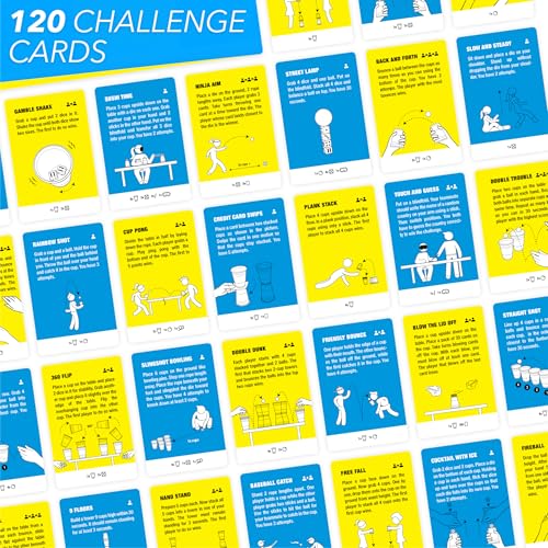 The World Game Super Skills - Action for Competitive People - Beat Your Friends at 120 Challenges - Fun Group Activity for Family Night or Party with Kids, Teen