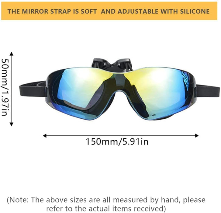 NALACAL Swimming Goggles Adult Men Women, Anti Fog Uv Protection, Polarized, Safe Drop Technology