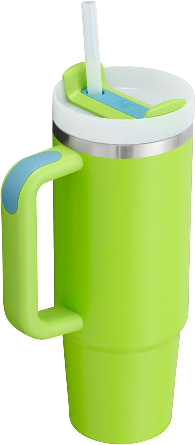 Stanley Quencher H2.0 Tumbler with Handle & Straw 40 oz | Twist On 3-Way Lid | Cupholder Compatible for Travel | Insulated Stainless Steel Cup | BPA-Free | Seafoam