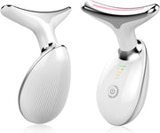 Neck and Face Firming Device, 3 Color Modes, Double Chin Reducer, Vibration Massager for Skin Tightening