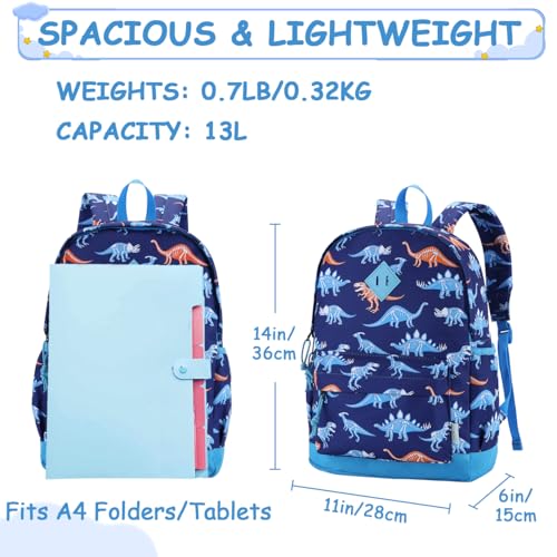 VASCHY Backpacks Kids,Toddler School Bag Lightweight Water Resistant Preschool for Children Boys and Girls with Chest Strap