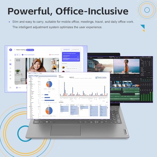 Lenovo V15 Laptop for Business, Home, Student | 15.6" FHD Anti-Glare Display | Intel Core i7-1255U | 40GB RAM | 2TB SSD | HDMI | Type-C | RJ-45 | Numeric Keypad | Webcam | Wi-Fi 6 | Windows 11 Pro