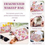 ZLFSRQ 3Pcs Checkered Makeup Bag for Women Large Cosmetic Bag Set Travel Toiletry Bag Makeup Pouch Bag for Purse Pink Zipper Storage Bag Organizer Cute Small Aesthetic Girls Car Essentials Bag