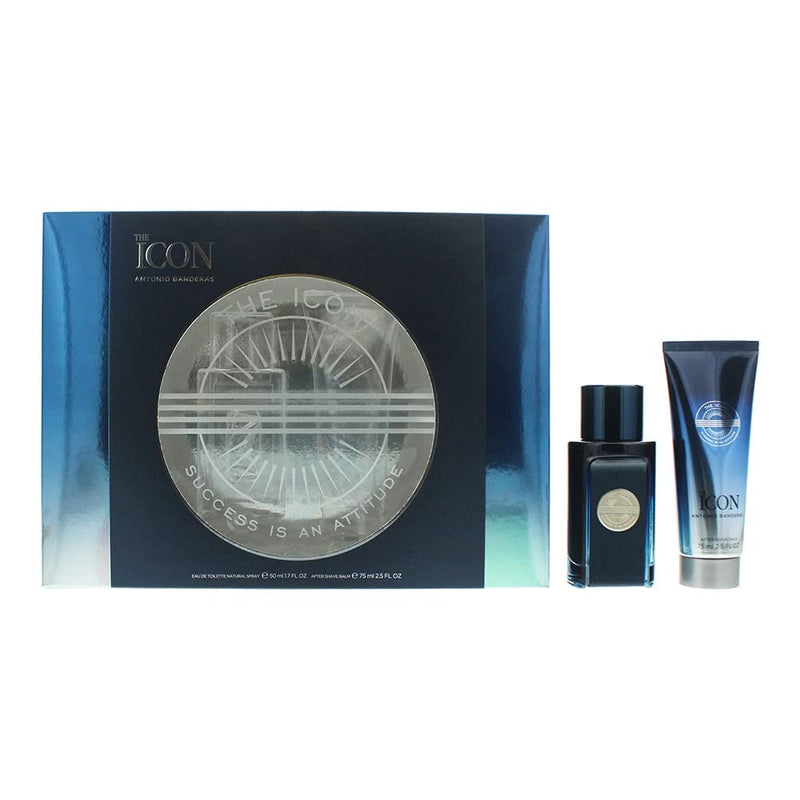 Banderas Antonio The Icon 2 Piece Gift Set: Eau De Toilette 50ml - Aftershave Balm 75ml