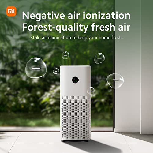 Xiaomi Smart Air Purifier 4 Pro App/Voice Control,Suitable For Large Room Smart Air Cleaner Global Version, 500 M3/H Pm Cadr, Oled Touch Screen Display - Mi Home App Works With Alexa - White