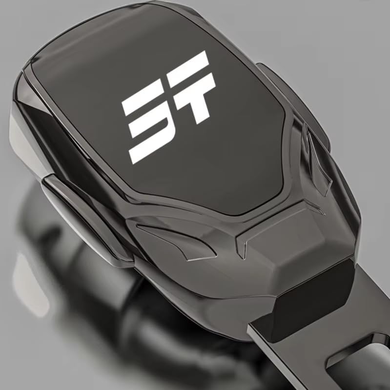 Jetour Seat Belt Extender Buckle Clip | 1 piece | Multi-Functional Child Safety Seat Plug Connector | Jetour Accessories (Polished Steel (JT))