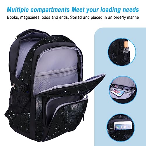 URbazaar Boy Starry Sky Printed Primary Junior High University School Bag Bookbag,Backpack,Casual Shoulder Bag Travel Rucksack