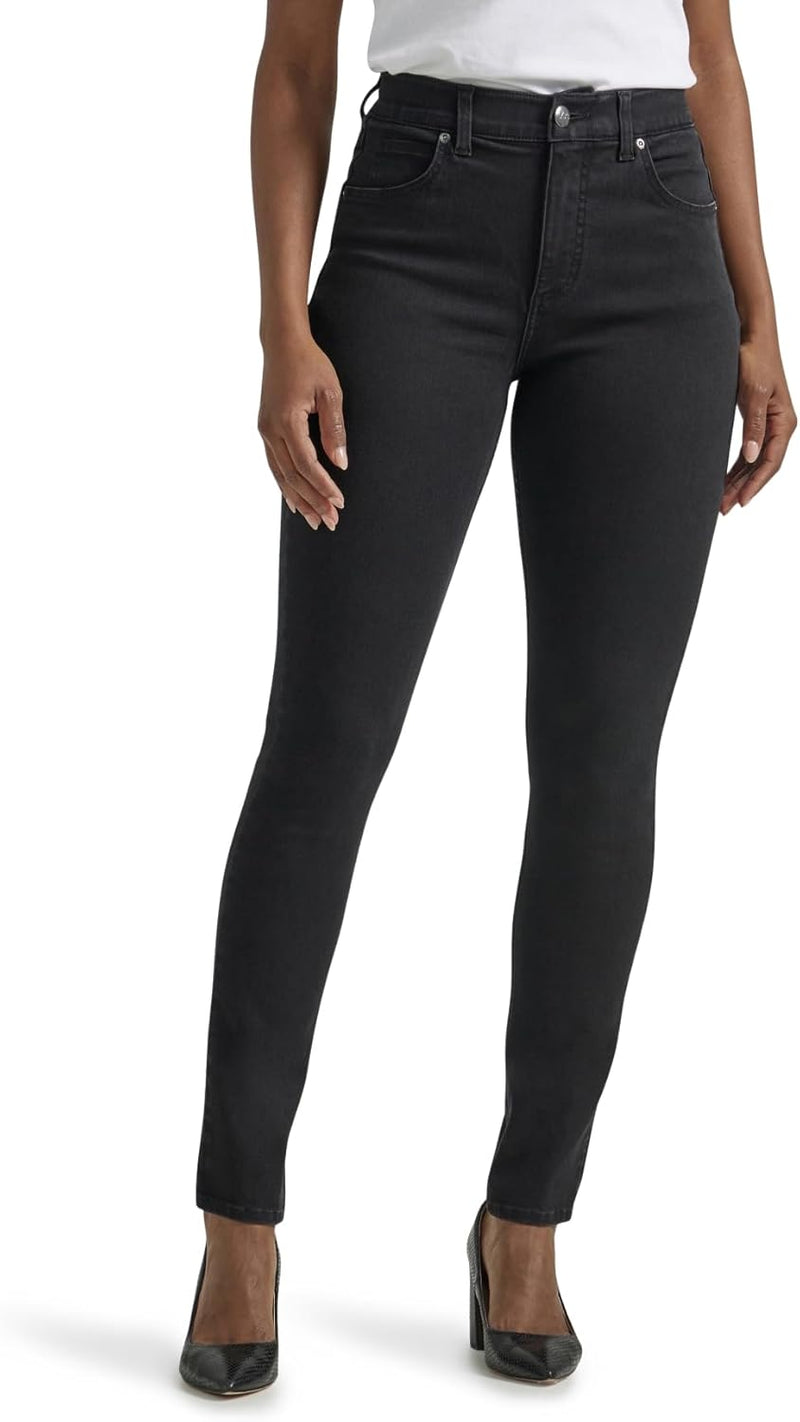 Women's Ultra Lux Comfort with Flex Motion Skinny Leg Jean with Ever Fit - Black