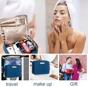 Queboom Travel Makeup Bag Cosmetic Bag Makeup Bag Toiletry bag for women and girls