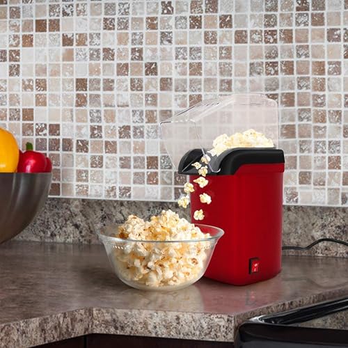 ECVV 1200W Electric Hot Air Popcorn Popper Maker for Home, No Oil Needed Healthy Snack for Kids Adults, Perfect for Party Birthday Gift