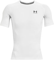 mens Heatgear Armour Short Sleeve Compression T-shirt (pack of 1) - White / / Black