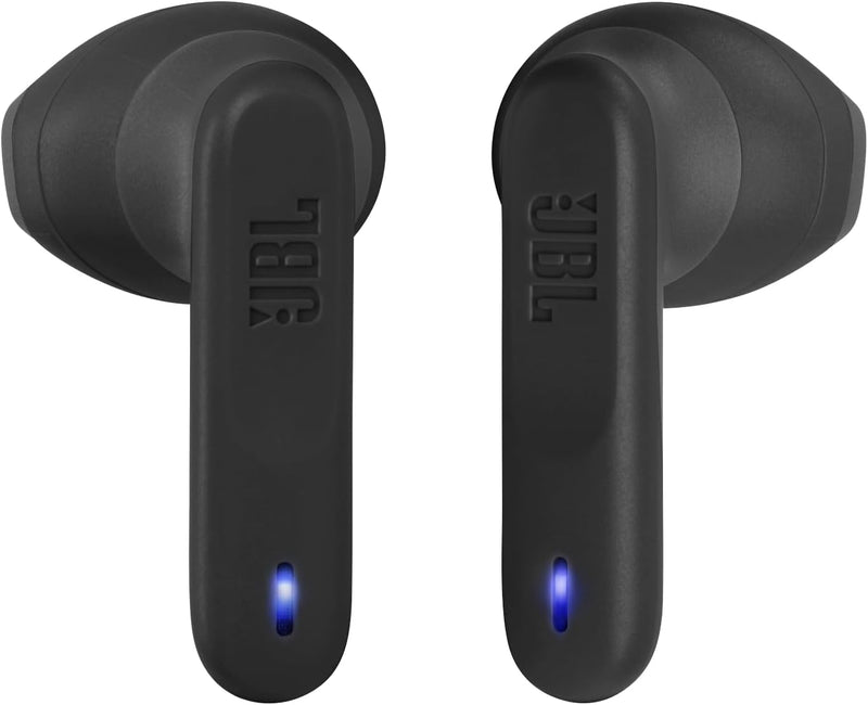 JBL Wave Flex True Wireless Earbuds, Deep Base Sound, Comfortable Fit, 32H Battery, Smart Ambient + Talkthru, Hands-Free Call, VoiceAware, Water and Dust Resistant - Black, JBLWFLEXBLK, Standard