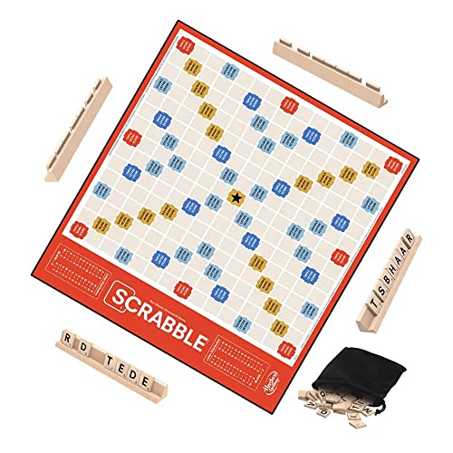 Scrabble Board Game, Classic Word Game for Kids Ages 8 and Up, Fun Family Game for 2-4 Players, The Classic Crossword Game