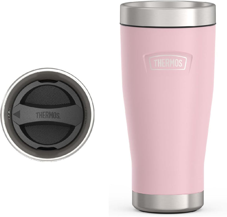 THERMOS ICON STAINLESS STEEL VACUUM INSULATED SANDSTONE TUMBLER 470 ML, IS1012SN, TRAVEL MUG, TUMBLER WITH HANDLE, COFFEE MUG