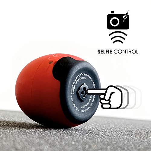 Boompods Zero Mini Bluetooth Speaker - Small Portable Speakers, IPX6 Waterproof, 5hr Playtime, Wireless Travel Speaker with Microphone & Dual Pairing, for Bathroom Shower, Outdoor & iPhone, Red