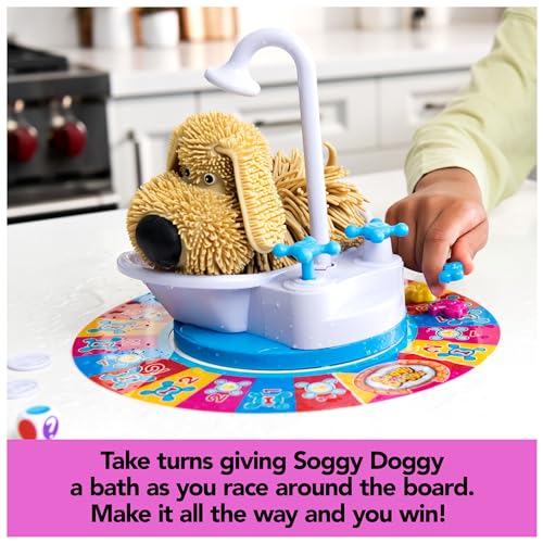 Soggy Doggy, The Showering Shaking Wet Dog Award-Winning Kids Game Board Game for Family Night Fun Games for Kids Toys & Games, for Kids Ages 4 and Up