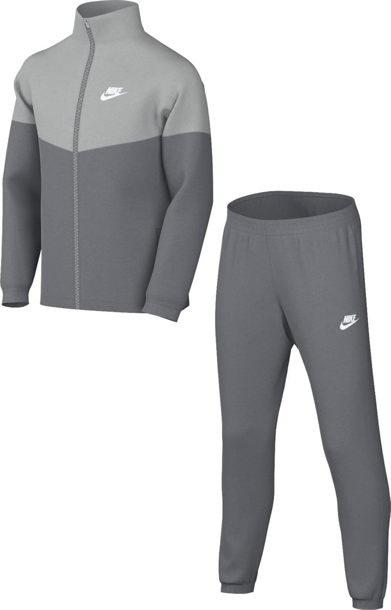 Unisex Kids Sportswear Dri-FIT Pack Full Zip SET (pack of 1) - SMOKE GREY/LT SMOKE GREY/(WHITE)