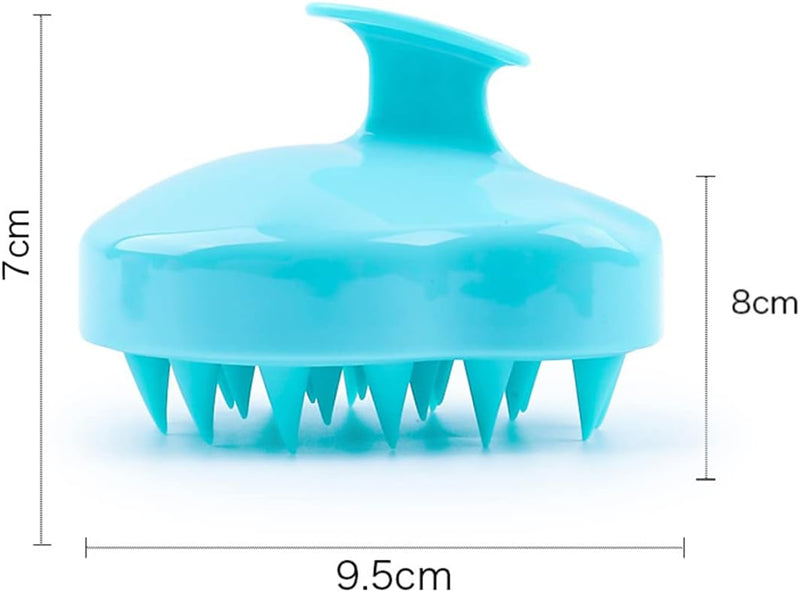 Hair Scalp Massager Brush Soft Silicone Bristles Care Scalp Massager Hair Shampoo Scrubber Manual Head Scalp Massager for Scalp Relax and Hair Clean