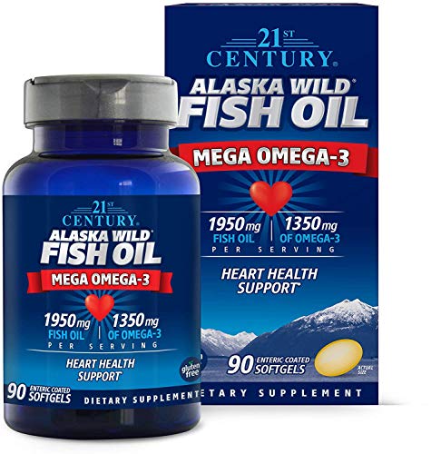 21st Century Alaska Wild Fish Oil E.C Sg - 90 Capsules