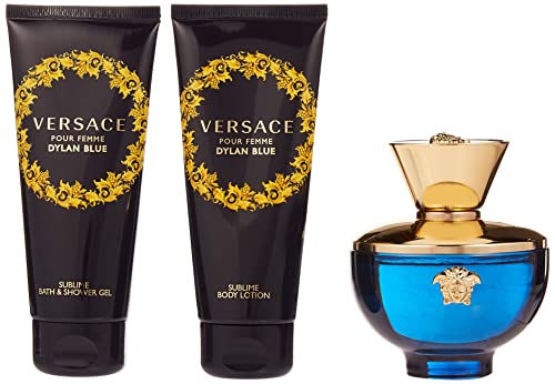 VERSACE DYLAN BLUE POUR FEMME EDP 100 ML GIFT SET, 100.0 millilitre