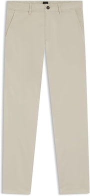 Men's Chino Slim Fit Chino Made of Elastic Cotton Satin - Light beige271.
