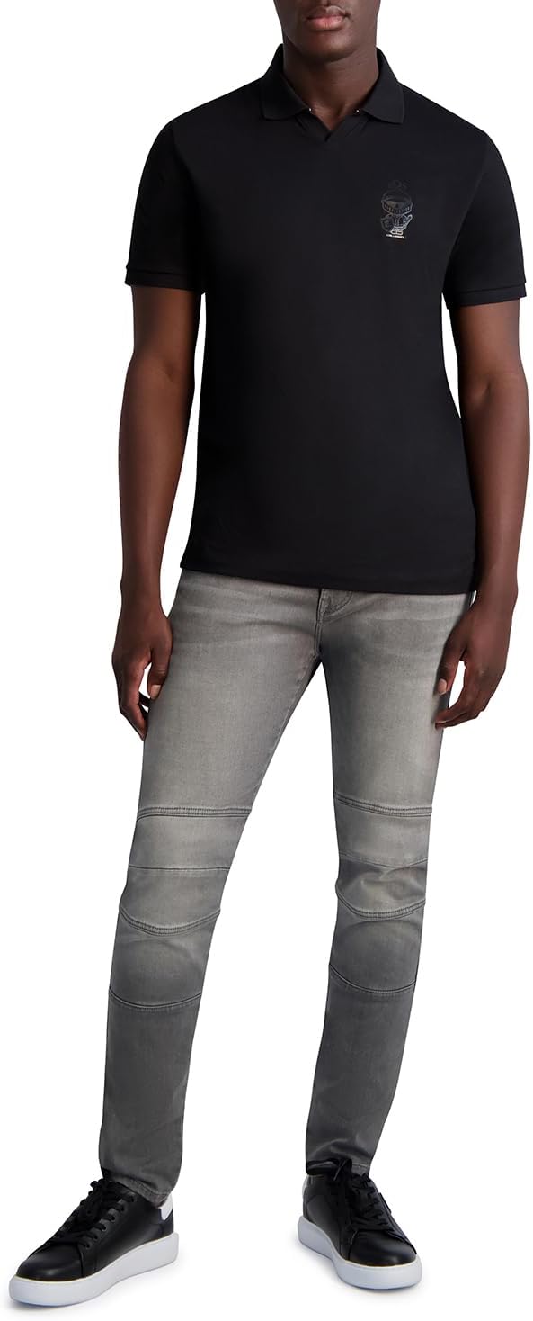 Karl Lagerfeld Paris mens Karl Armour Johnny Collar Polo Polo Shirt