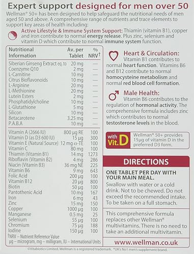 Wellman Vitabiotics - 50 + 30 Tabs