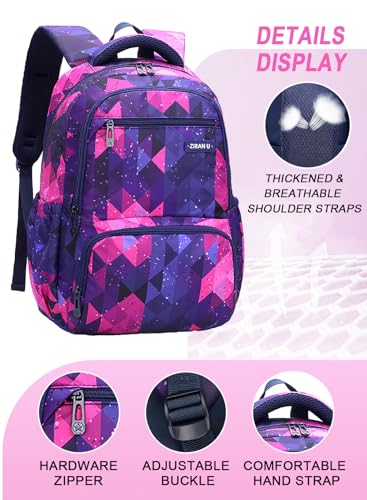 Girls School Bag, School Bag Leisure Backpack School Student Laptop Backpack, Waterproof Backpack,Accessories Plush Pendant for Teens Girls Women Students School Bag