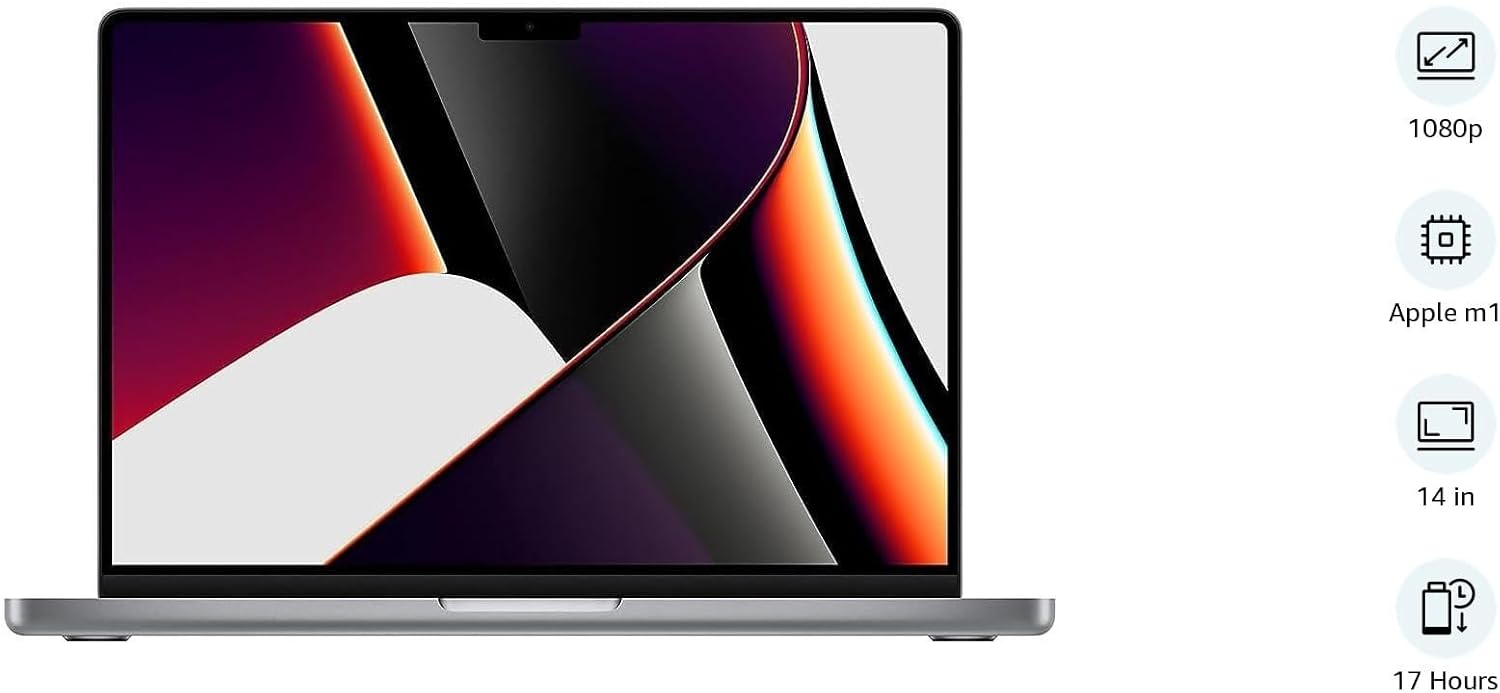 Apple 2021 MacBook Pro (14-inch, Apple M1 Pro chip with 10â€‘core CPU and 16â€‘core GPU, 16GB RAM, 1TB SSD) - Space Grey; English
