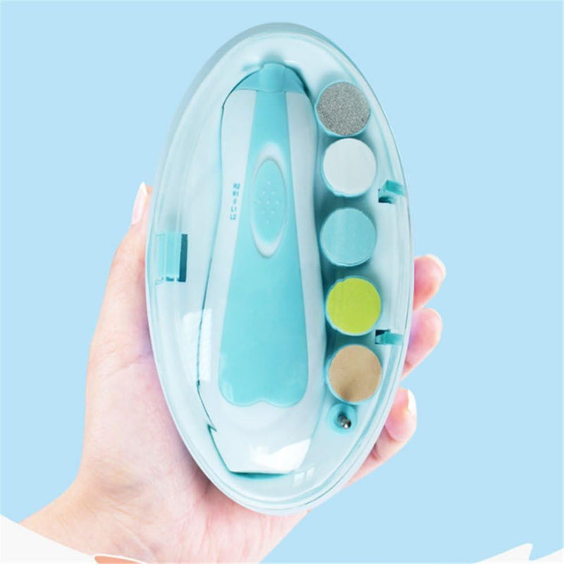 Baby Nail File - Safe Electric Nail Trimmer Baby Nail Clippers Cutter for Newborn or Toddler Toes and Fingernails Baby Nail Care Tools (Pink)