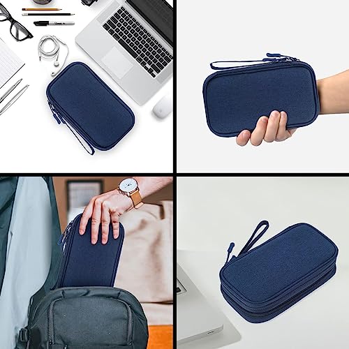 CAOODKDK Portable, Waterproof Electronics Accessories Case and Organizer Bag for Cables, USB Drives and Chargers