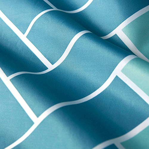 HUOLEO Fabric Shower Curtain, Polyester Waterproof Bathroom Curtain with Hooks Machine Washable Easy Care for Bathroom Bathtub-200X200cm(79X79in)