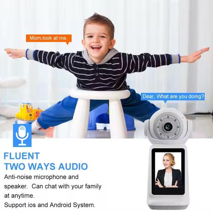 V380PRO Wireless IP camera with screen security house hold Smart wifi visual camera 360 degree mobile phone network monitoring