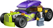 City Hot Rod 60485 Race Car Toy, Driver Minifigure & Folding Roof, Fine Motor Skills Set, Gift for 5+ Year Old Boys & Girls, 81 Pieces