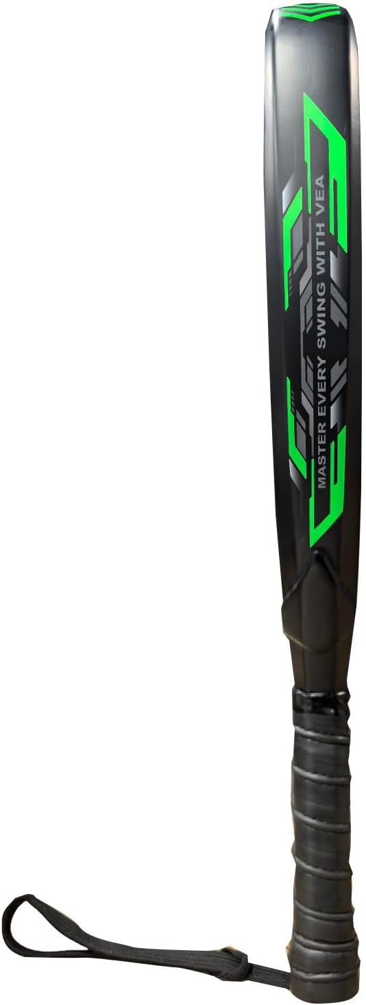 VEA Diamond Pro Padel Rackets (2-Pack) with 2 Tubes of Balls Carbon Fiber Racquets, EVA Core, 6 Balls Professional Padel Set for Doubles