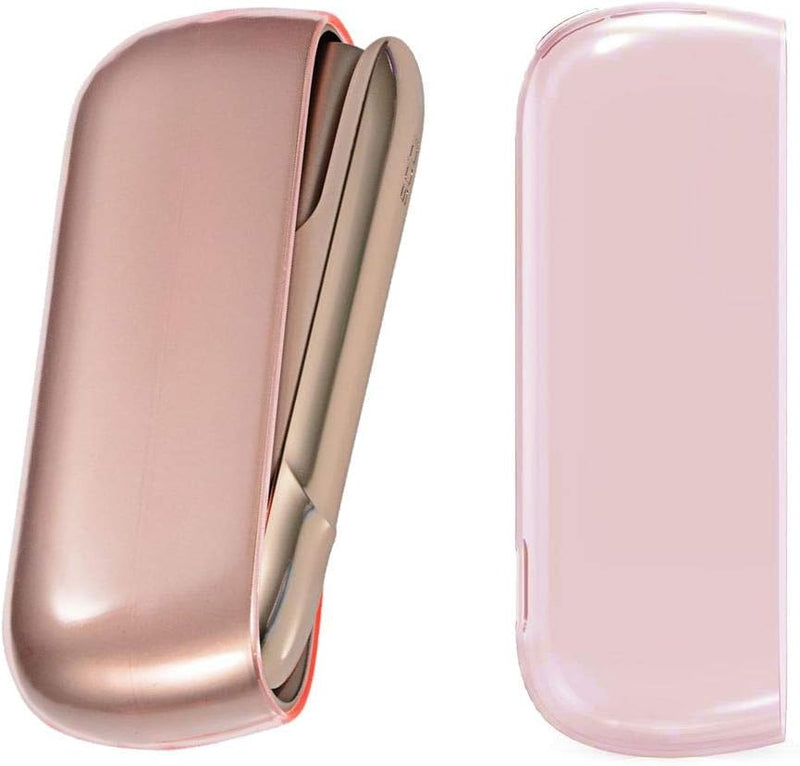jbTec Protective Case Compatible with IQOS 3.0 / Duo - Case Accessory Case Cover Shell E-Cigarette Bag Colour: Pink Transparent