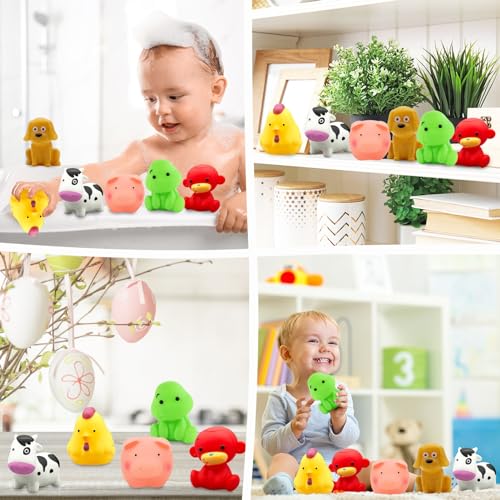 PARHILYAR Bath Toys for Kids 1-3 2-4 - No Hole No Mold Baby Bath Toys for 6-12-18-24 Months Bathtub Tub Water Pool Shower Toys for 1 2 3 4 Year Old Boys Children Birthday for Kids Toys Age 1-5