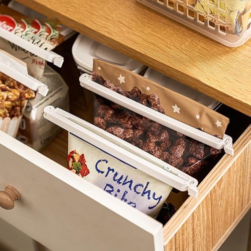 20PCS Sturdy Food Bag Clips for Food Storage Bags in 5 Sizes & 5 Colours - Food Clips for Keeping Food Fresh, Bag Clips for Food Storage and Sandwich Bags, Food Clips Bag Sealing Clips
