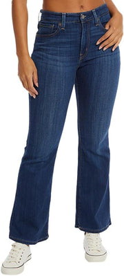 Womens Levi's Women's 726 High-Rise Flare Jeans Jeans - Dark Indigo - Worn In